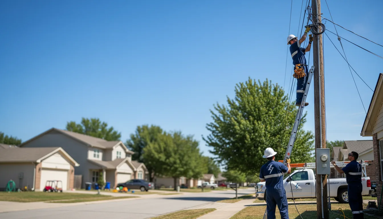 Residential electrician providing installation services in Strandburg, SD